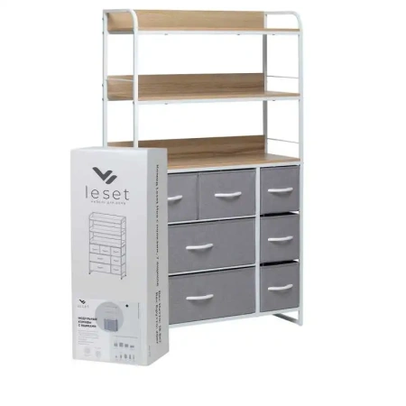 Комод Leset Ноа с полками 7 ящиков
