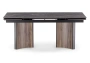 Керамический стол Woodville Саливан 180x90 nero marquina / дуб бомонд лофт