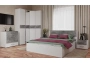 Кровать Woodville Теплиса 160x200 белый / бетон светлый