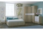 Кровать Woodville Теплиса 140x200 сонома / белый