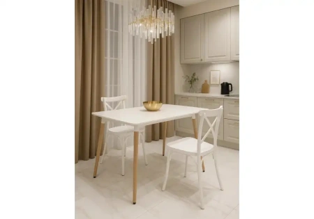 Стол деревянный Woodville by Лайфмебель Table 110 white / wood