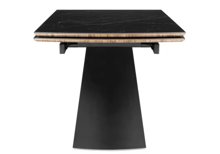 Керамический стол Woodville Симмонс 180(260)x90 shakespeare black / черный