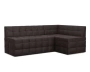 Атлантис Правый угол (Бархат шоколадный STAR VELVET 60 COFFEE) 190х84х120 см