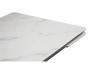 Керамический стол Notta Старлайт 140(200)х80 snow alpin white / черный