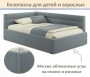 Кровать полутораспальная Aura 1200