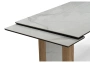 Керамический стол Woodville Бернардо 180x90 statuario titan gloss / дуб монтана