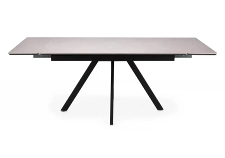 Керамический стол Notta Вилли 140(200)х80 carmen light grey / черный