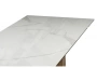 Керамический стол Woodville Бернардо 180x90 statuario titan gloss / дуб монтана