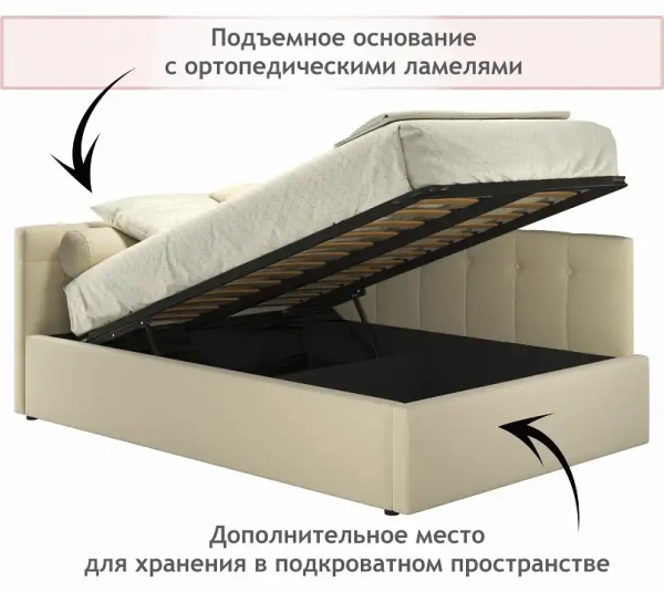 Кровать полутораспальная Bonna 2000x1200 с ПМ