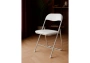 Стул на металлокаркасе Woodville Fold 1 складной white / chrome