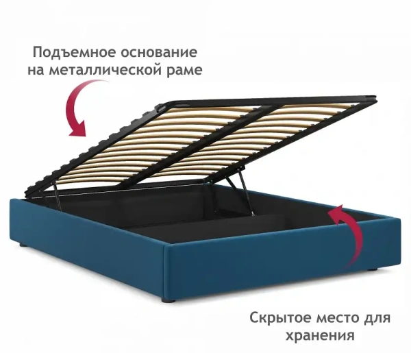 Кровать двуспальная Base 2000x1600 с ПМ с ПМ
