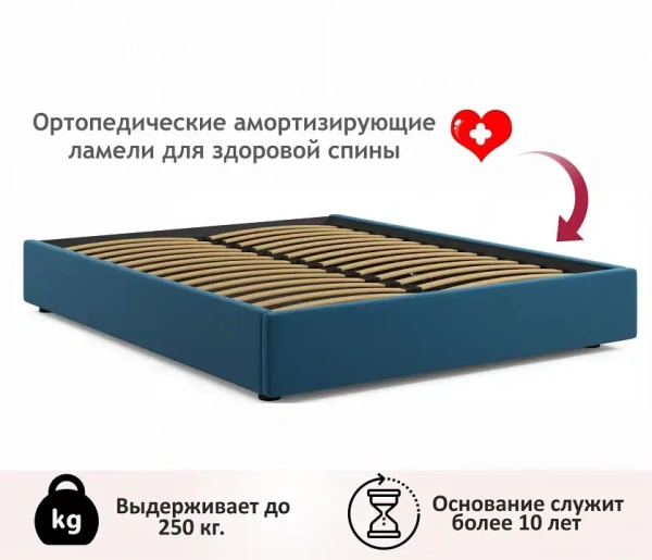 Кровать двуспальная Base 2000x1600 с ПМ с ПМ
