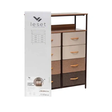 Комод Leset Локи 8 ящ. с полкой