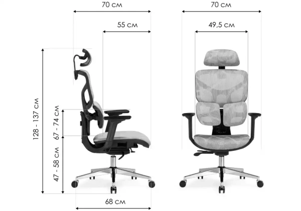 Офисное кресло Woodville Samur white / black