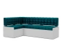 Ганновер Левый угол (Бархат сине-зеленый STAR VELVET 43 BLACK GREEN) 208х82х133 см