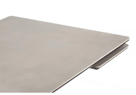 Керамический стол Notta Памелла 120(180)х80 carmen light grey / черный