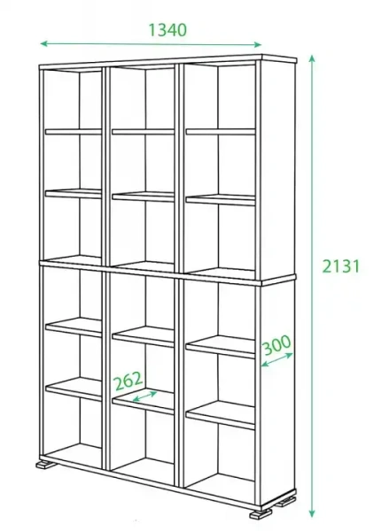 Стеллаж Домино ПУ-40-1