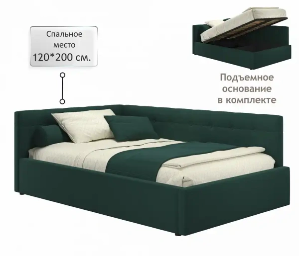 Кровать полутораспальная Bonna 2000x1200 с ПМ