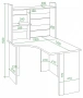 Стол компьютерный Домино Lite СКЛ-Угл120+НКЛ-100