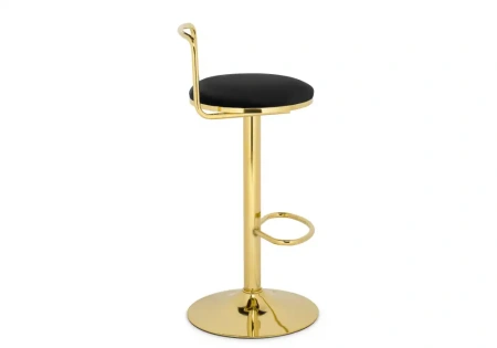 Барный стул Woodville Lusia black / gold