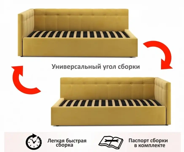 Кровать односпальная Bonna 2000x900 с ПМ