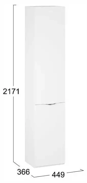 Шкаф для белья Глосс СМ-319.07.011