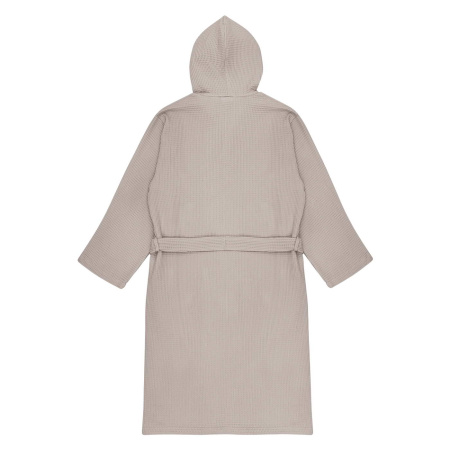 Naomi (пудра) XL (р.58-60) Халат вафельный с капюшоном