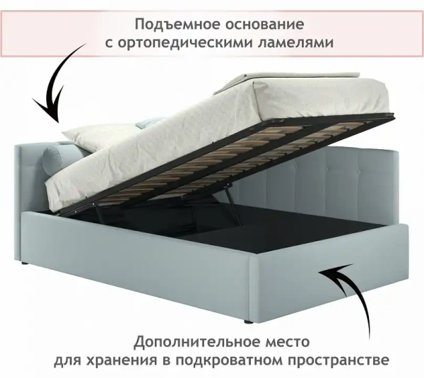 Кровать полутораспальная Bonna 2000x1200 с ПМ