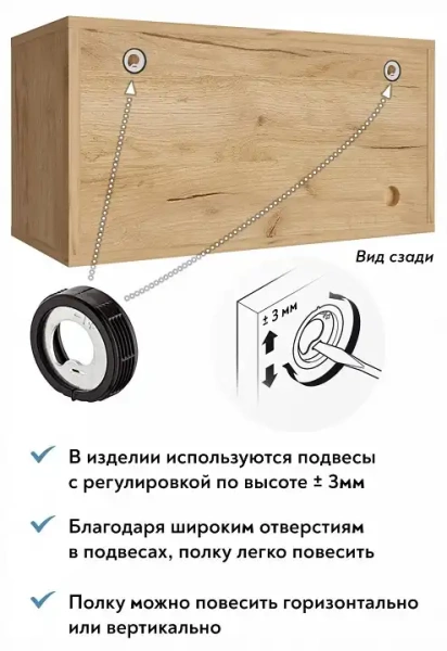 Полка навесная Эконом-стандарт П-01