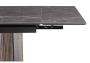 Керамический стол Woodville Саливан 180x90 nero marquina / дуб бомонд лофт