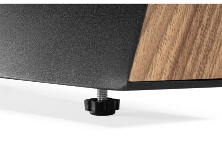 Керамический стол Woodville Симмонс 180(260)x90 statuario titan gloss / черный / орех дуб монтана