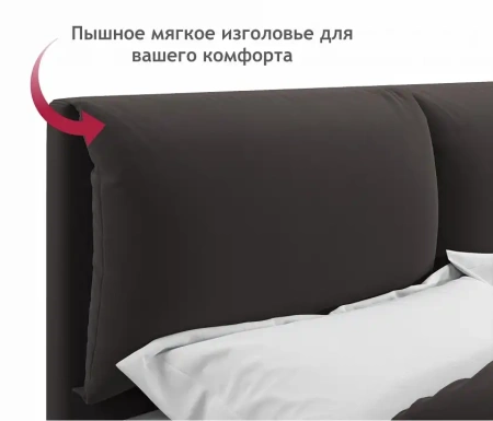 Кровать двуспальная Vita 2000x1600 с ПМ
