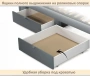 Кровать односпальная Milena 900 с ящиками