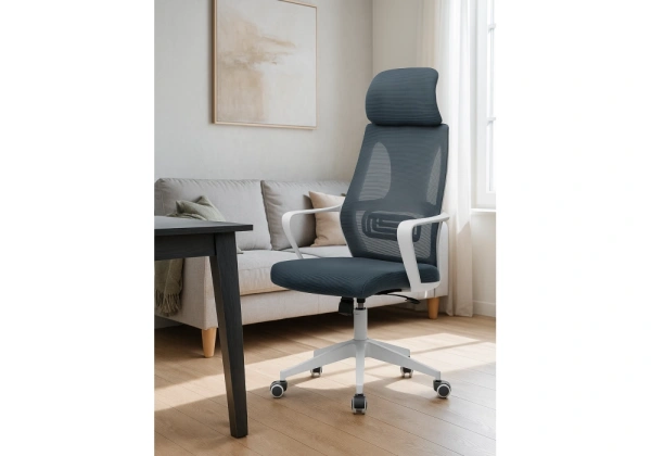 Офисное кресло Woodville Golem dark gray / white