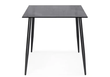 Стол стеклянный Woodville by Лайфмебель Smoke 120х80х75 clear gray / black