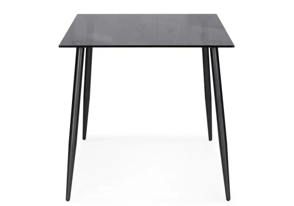 Стол стеклянный Woodville by Лайфмебель Smoke 120х80х75 clear gray / black