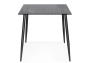 Стол стеклянный Woodville by Лайфмебель Smoke 120х80х75 clear gray / black