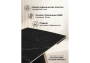 Керамический стол Woodville Симмонс 180(260)x90 shakespeare black / черный