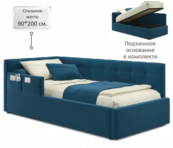 Кровать односпальная Bonna 2000x900 с ПМ