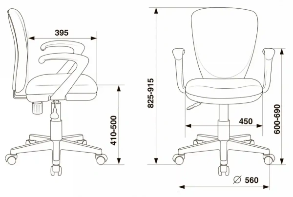 Кресло компьютерное KD-W10AXSN/26-25