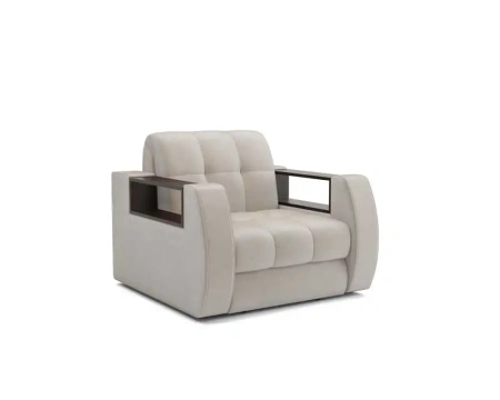 Кресло-кровать аккордеон Барон №3 НПБ (Бархат бежевый STAR VELVET 6 LIGHT BEIGE)