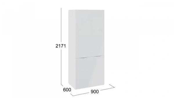 Шкаф платяной Глосс СМ-319.07.211