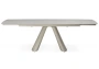 Керамический стол Woodville Grig 165(240)x90 серо-бежевый
