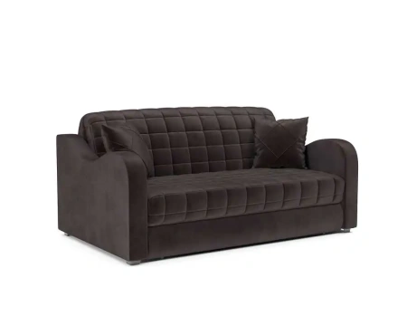 Диван аккордеон Барон №4 ППУ 155х200 см (Бархат шоколадный STAR VELVET 60 COFFEE)
