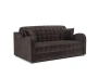 Диван аккордеон Барон №4 ППУ 155х200 см (Бархат шоколадный STAR VELVET 60 COFFEE)