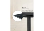 Керамический стол Woodville Монерон 200(260)х100х77 black paradise / черный
