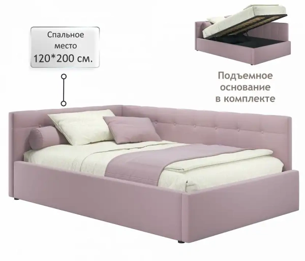 Кровать полутораспальная Bonna 2000x1200 с ПМ