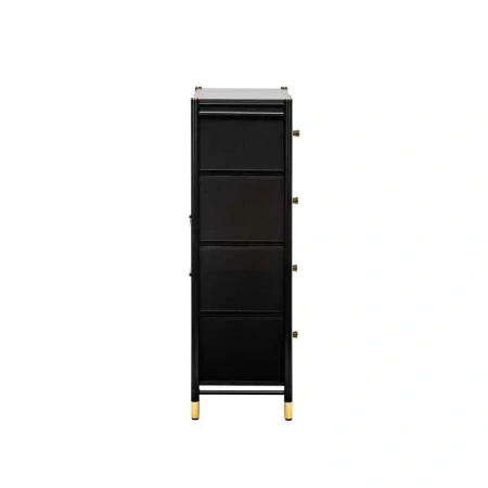 Комод Leset Нирита/Хайди, 4 ящика, Черный