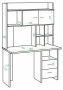 Стол компьютерный Домино Lite СКЛ-Прям120Р+НКЛХ-120