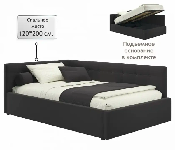 Кровать полутораспальная Bonna 2000x1200 с ПМ